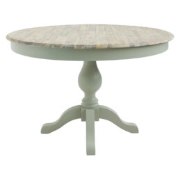 Bayou Round Solid Wood Top Dining Table