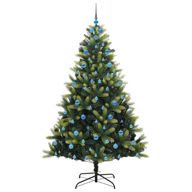 Artificial Hinged Christmas Tree 300 LEDs Green