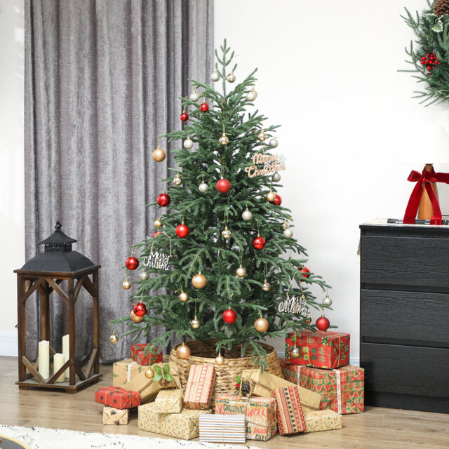 HOMCOM Artificial Christmas Tree Realistic Dense Branches Green
