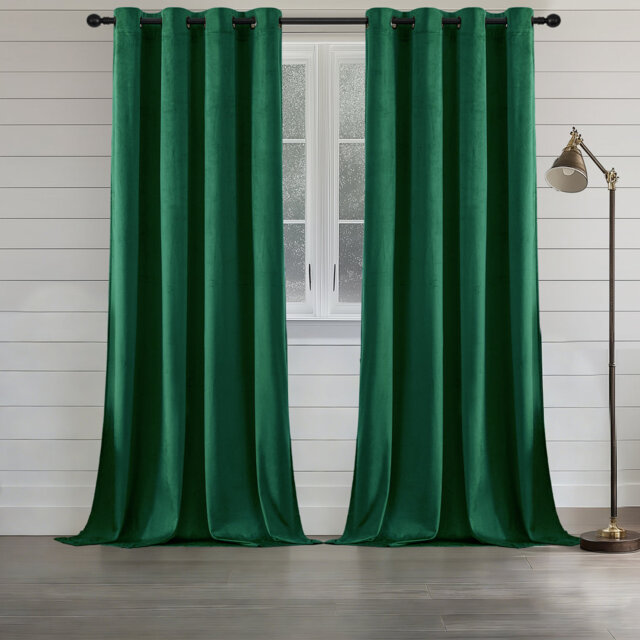 Velvet Room Darkening Curtain Panel Pair