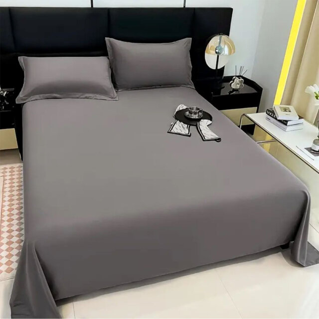 Aspire Homeware Hotel Quality Egyptian Cotton Flat Sheet for Soft and Breathable Sleeping Comfort