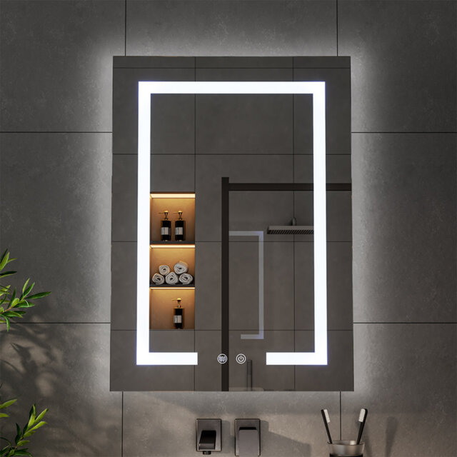 W H Wall Mounted Required Medicine Cabinet Mirror