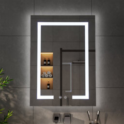 W H Wall Mounted Required Medicine Cabinet Mirror