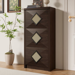18 Pair Flip Down Shoe Storage Cabinet