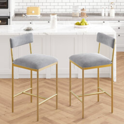 Counter Stool with Metal Frame
