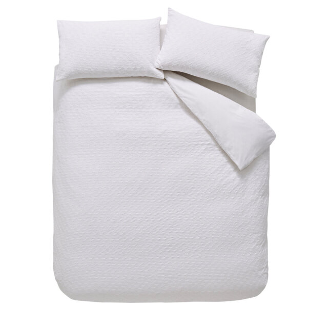 Waffle Cotton Circle 100% Cotton Duvet Cover Set with Pillowcases