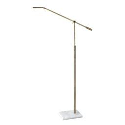 Lapham 155cm White Marble LED Task Floor Lamp