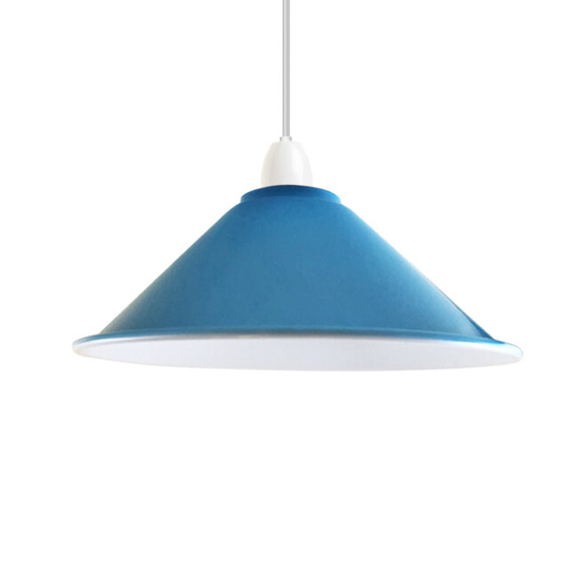 Vintage 10cm H Metal Cone Lamp Shade