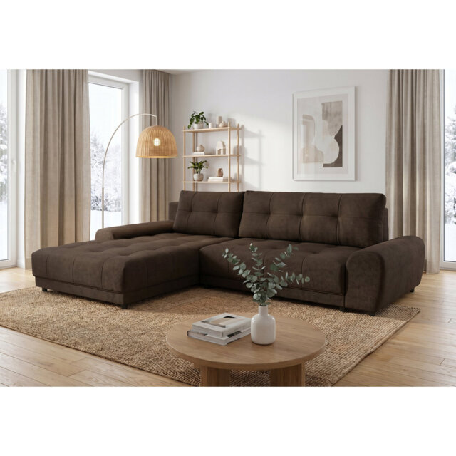 Sabria Soro 29 Left Hand Facing Corner Sofa Brown