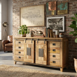 Acima 160cm Solid Wood Sideboard