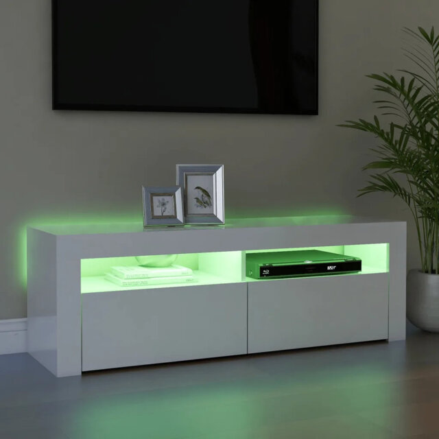 Liza  TV Cabinet with LED Lights 120x35x40 cm
