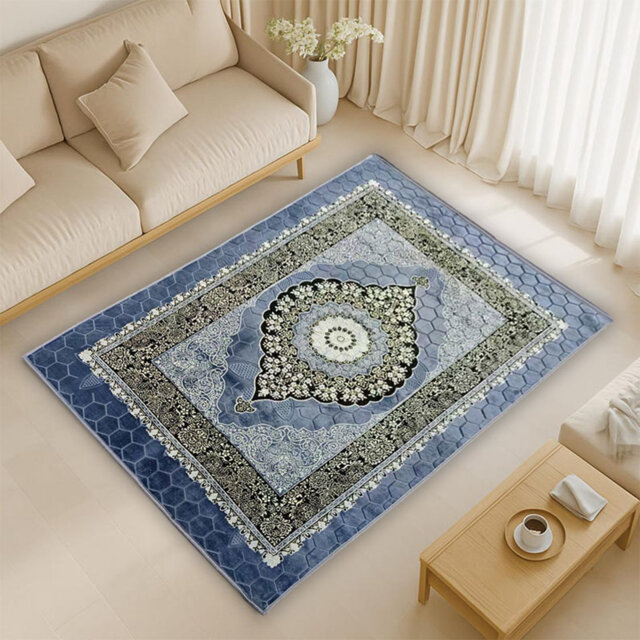 Serenity Large Area Rug With Non-Slip PVC Backing Oriental Style 200x300cm Carpet For Living Room, Bedroom, Lounge, Or Dining Room