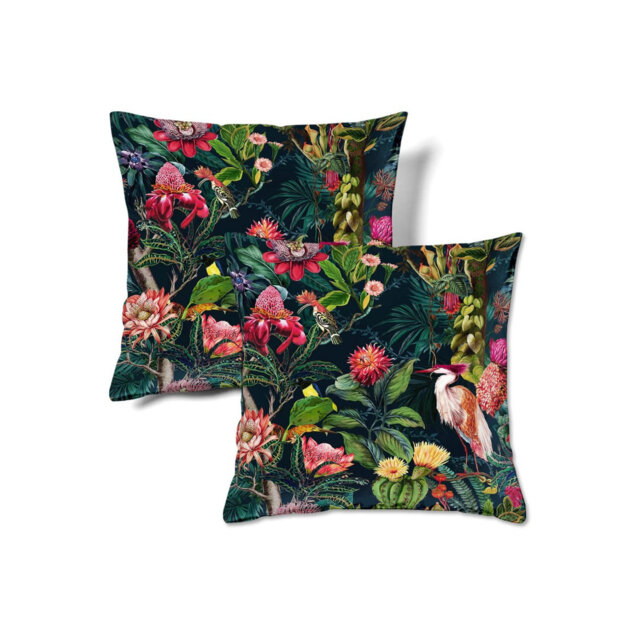 Happy Memories Velvet Cushion Cases Square Decorative Throw Pillow Cover 45X45cm(18X18 Inch) Set Of 2 For Couch Sofa Bed Living Room Bedroom