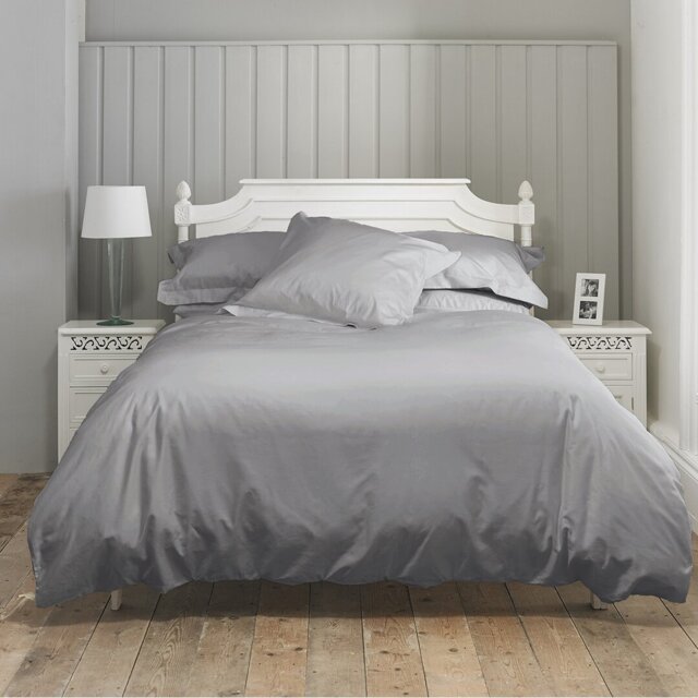 Cotton Solid Colour Duvet Cover Set with Pillowcases Included