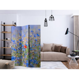 Room Divider - A Sky-Colored Meadow - Cornflowers II [Room Dividers]