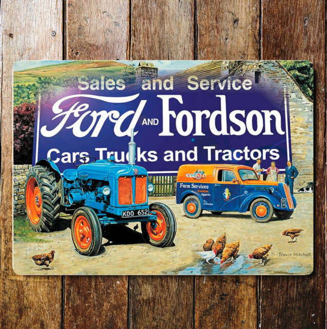 Ford Fordson Tractor Cars Wall Décor
