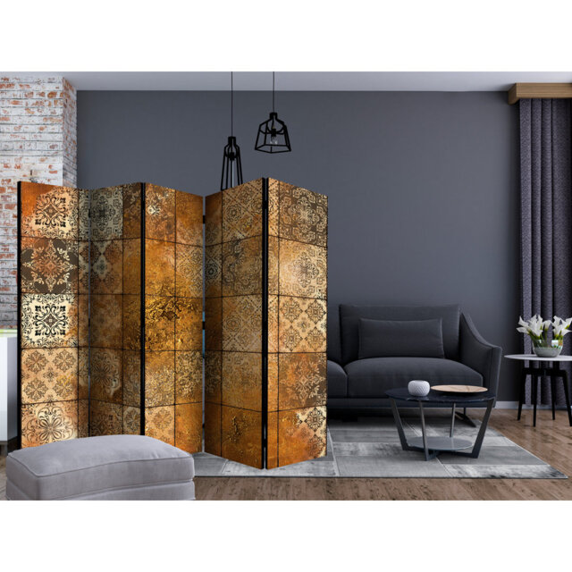 225cm W x 172cm H 5 - Panel One Sided Room Divider Folding Room Divider