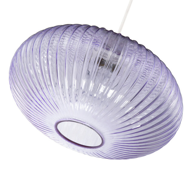17cm H Glass Oval Pendant Shade ( No Direct Attachment Method )