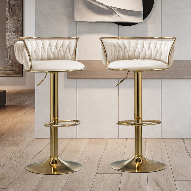 Christal Height Adjustable Swivel Bar Stool