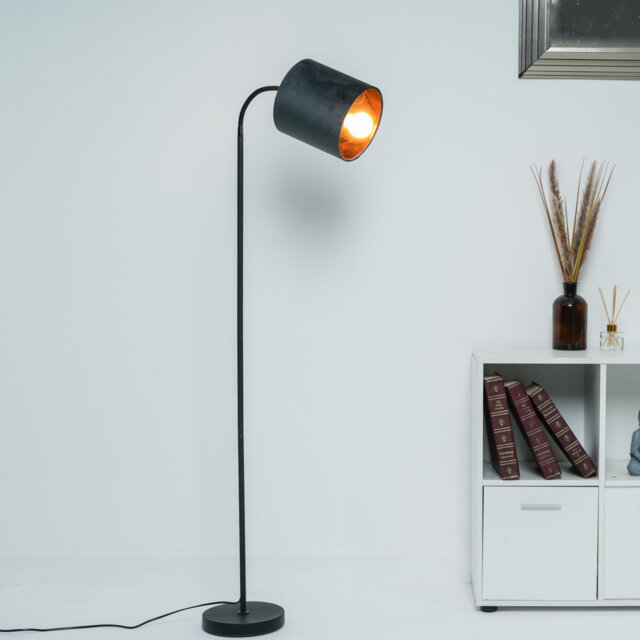Giovoni 173cm Black Arched Floor Lamp