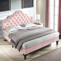 Ince Upholstered UK Double - DE 135 X 190 Cm Bed