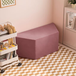 Geometric Trapezoid Ottoman Floor Cushion