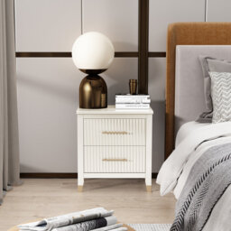 Pratts Solid + Manufactured Wood Bedside Table