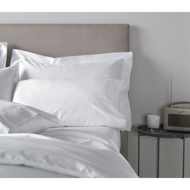 400 Thread Count 100% Cotton Sateen Oxford Pillowcase Pair