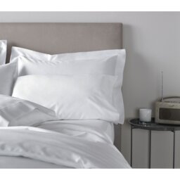 400 Thread Count 100% Cotton Sateen Oxford Pillowcase Pair