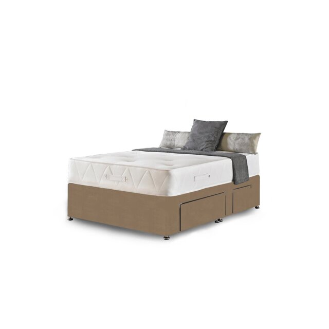 Asia Upholstered Divan Bed with Mattress
