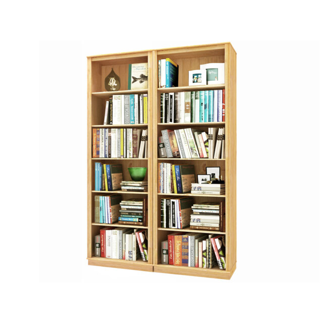 Delbis 223cm H x 148cm W Library Bookcase Bookcase