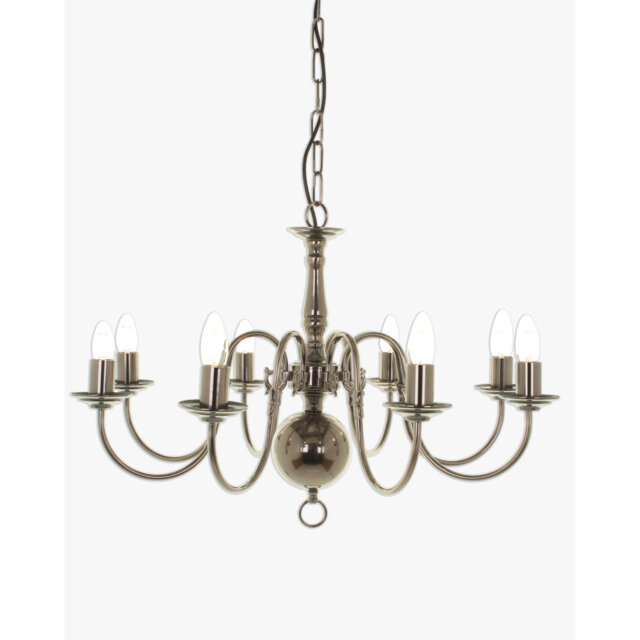 Roosevelt 8 - Light Geometric Chandelier