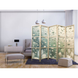 171cm H Solid Wood Folding Room Divider