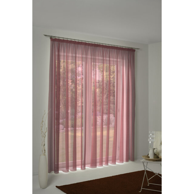 Peck Slot Top Semi Sheer Single Curtain