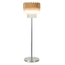 Abrahms 160cm Polished Chrome Traditional Floor Lamp