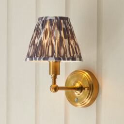 Burley Rechargeable LED Rechargeable and Ikat 16cm neutral shade Wall Sconce