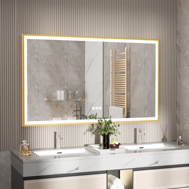 Throssell Aluminium Rectangle Wall Mirror
