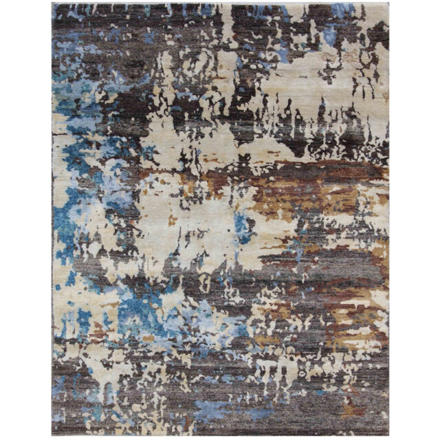 Geometric Hand Knotted 146cm X 196cm Area Rug