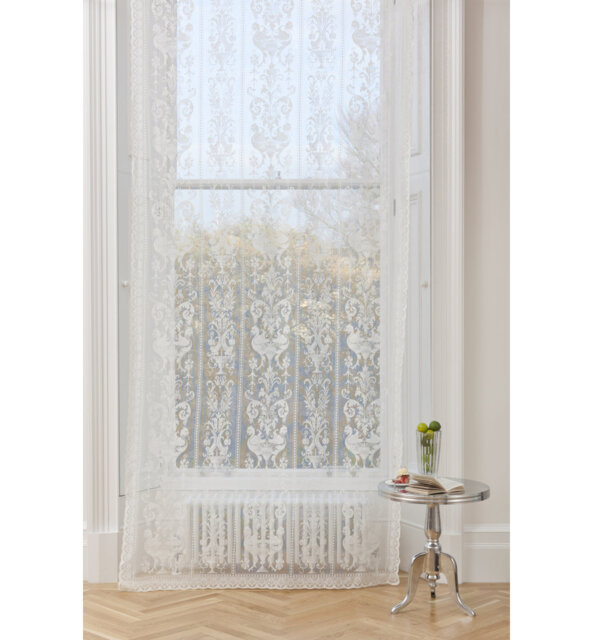 Gandara Cotton Blend Sheer Curtain Single Panel