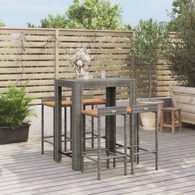 Shepardsville 40cm Solid Wood Bar Set