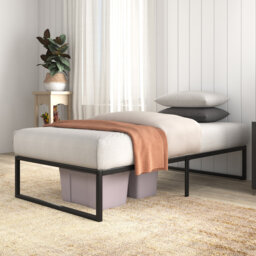 Corbe Modern Metal Bed Frame with Heavy Duty Steel Slat Support