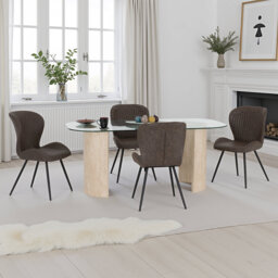 Modena & Quebec 4 - Person Dining Set