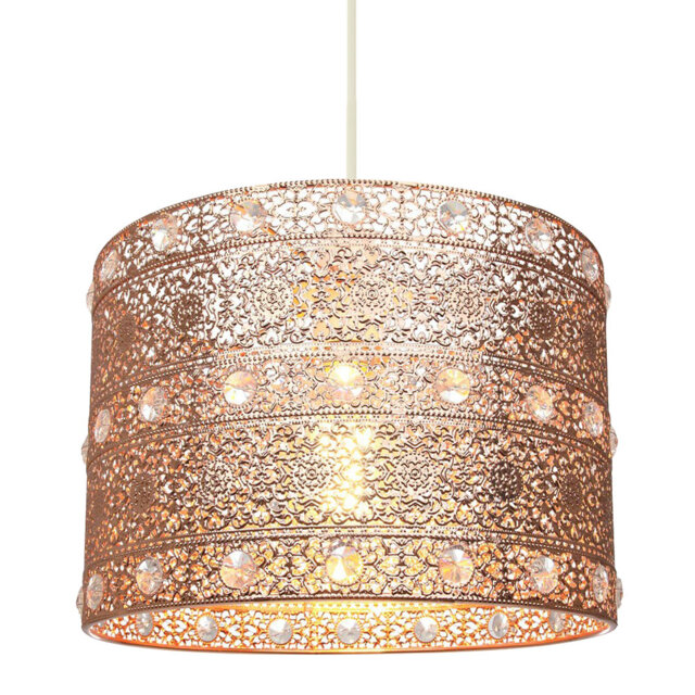 Antique Acrylic Gem Moroccan Style Chandelier Pendant Light Shade Fitting