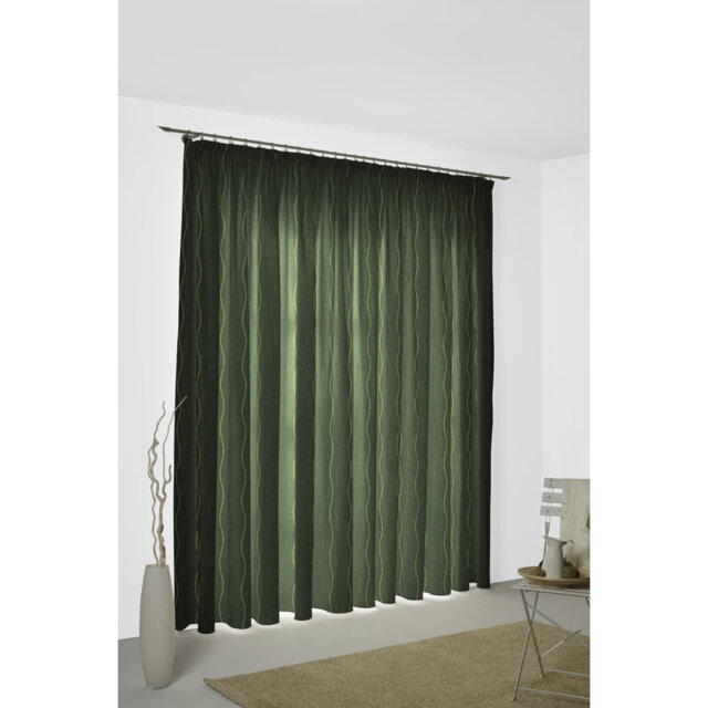 Pedersen Pencil Pleat, Single Curtain, opaque