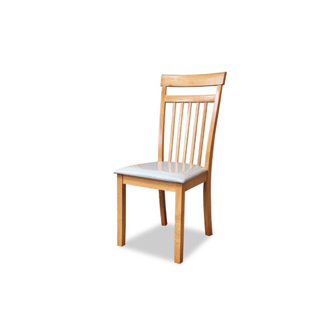 Sadye 45cm H Polyurethane Upholstered Slat Back Side Chair