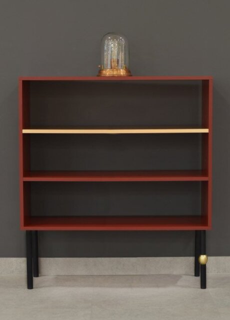 Plum 112cm H x 100cm W Standard Bookcase