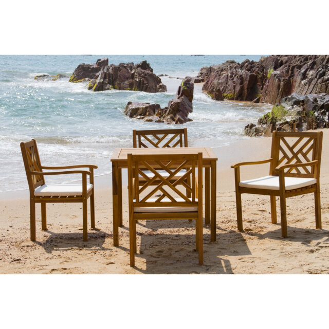 Outdoor Eusden 4 Seater Dining Set with Cushions
