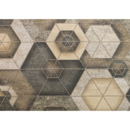 Geometric Brown Indoor / Outdoor Area Rug