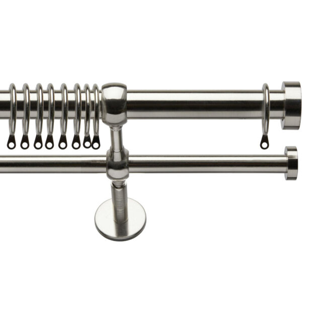 ECO PK 28-19Mm Eton Double Pole Satin Silver