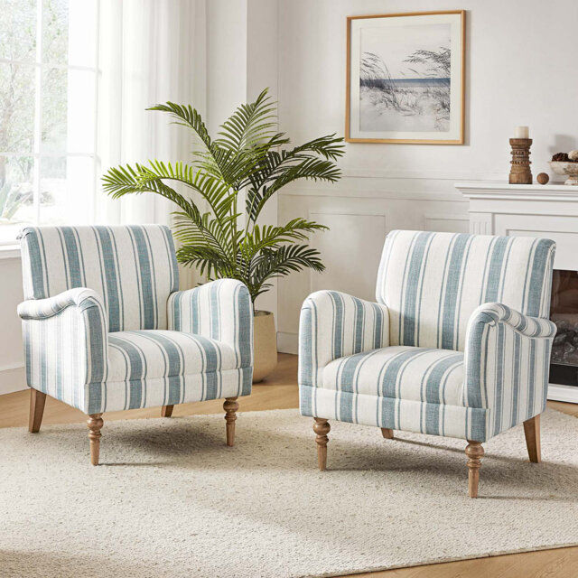 Lila 75 Cm Wide Coastal Farmhouse Armchair